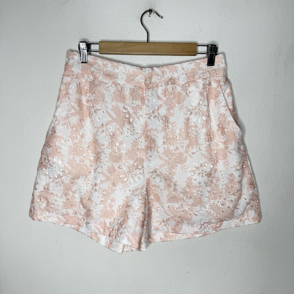 New Gigio USA‎ The Blake Eyelet Shorts High Rise Cottagecore Womens Large
